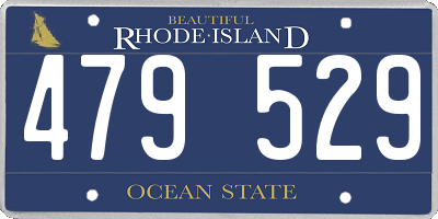 RI license plate 479529