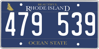 RI license plate 479539