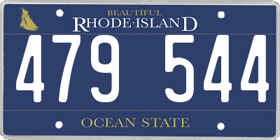 RI license plate 479544
