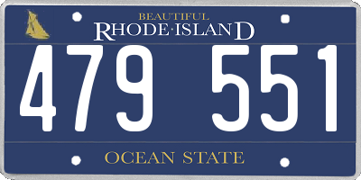 RI license plate 479551