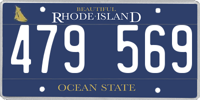 RI license plate 479569