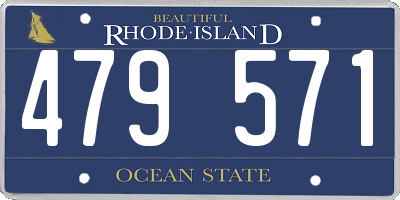 RI license plate 479571