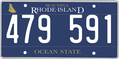 RI license plate 479591