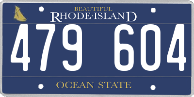 RI license plate 479604