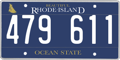 RI license plate 479611