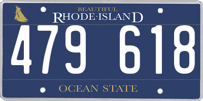 RI license plate 479618
