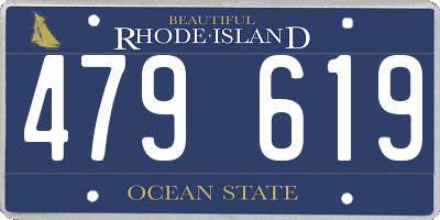 RI license plate 479619