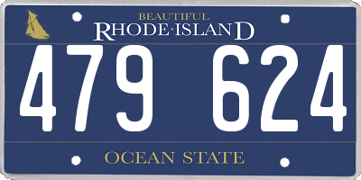 RI license plate 479624