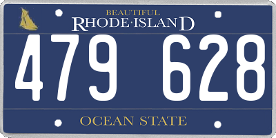 RI license plate 479628