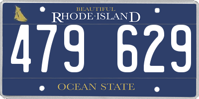 RI license plate 479629