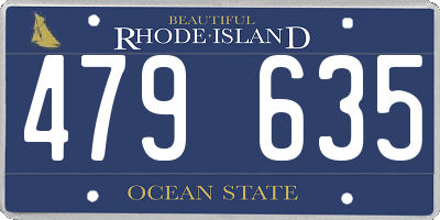 RI license plate 479635
