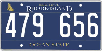 RI license plate 479656