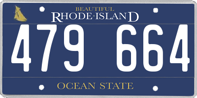 RI license plate 479664
