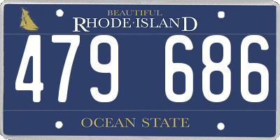 RI license plate 479686