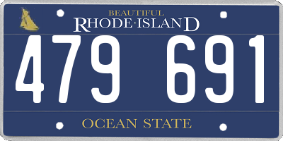 RI license plate 479691