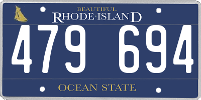RI license plate 479694