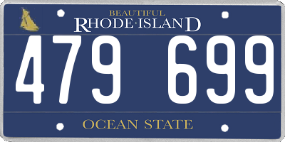 RI license plate 479699