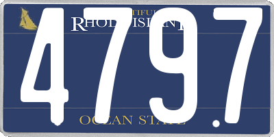 RI license plate 4797