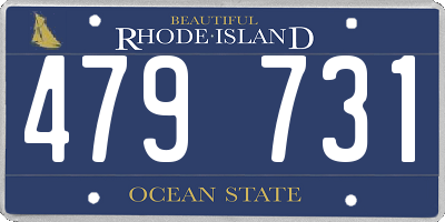 RI license plate 479731
