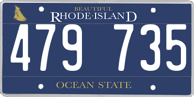 RI license plate 479735