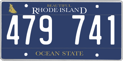 RI license plate 479741