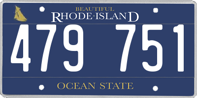 RI license plate 479751