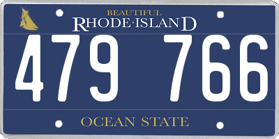 RI license plate 479766