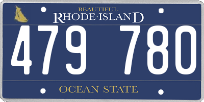 RI license plate 479780