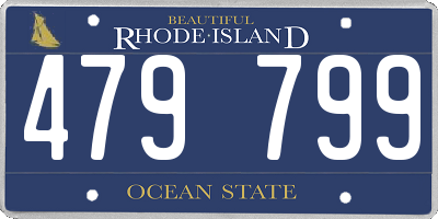 RI license plate 479799