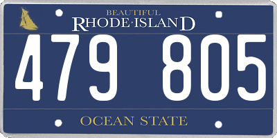 RI license plate 479805