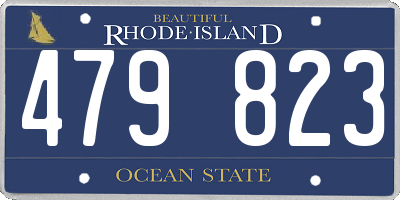 RI license plate 479823