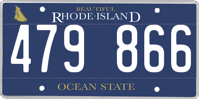 RI license plate 479866
