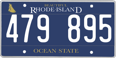 RI license plate 479895