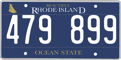 RI license plate 479899