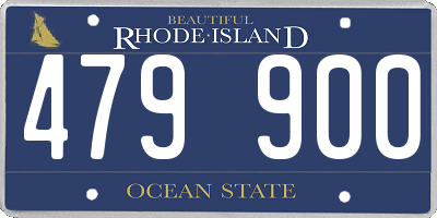 RI license plate 479900