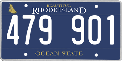 RI license plate 479901