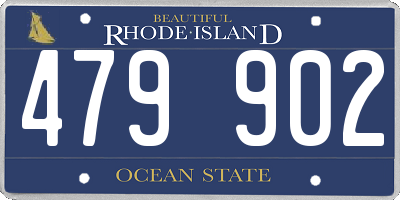 RI license plate 479902