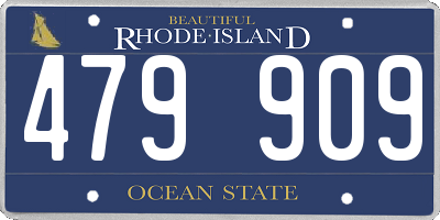 RI license plate 479909