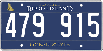 RI license plate 479915