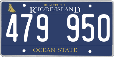 RI license plate 479950