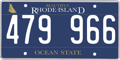 RI license plate 479966