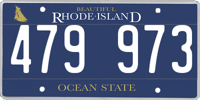 RI license plate 479973