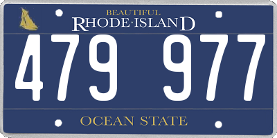 RI license plate 479977