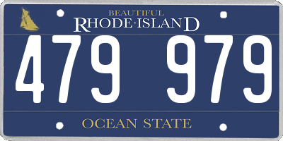 RI license plate 479979