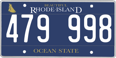 RI license plate 479998