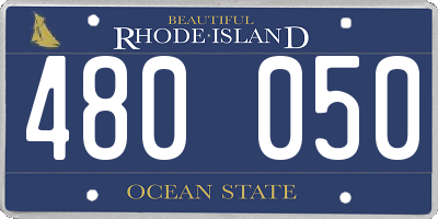 RI license plate 480050