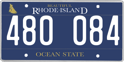 RI license plate 480084