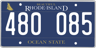 RI license plate 480085