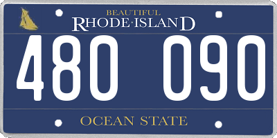 RI license plate 480090
