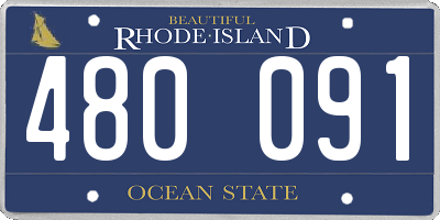 RI license plate 480091